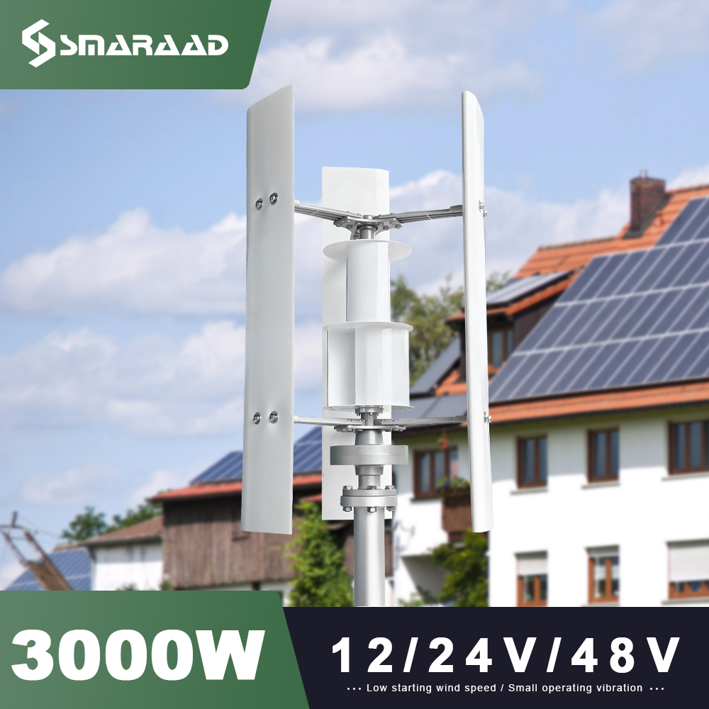 Vertical Axis Wind Turbine 3000W - Turbin Angin Sumbu Vertikal 3000w 48V