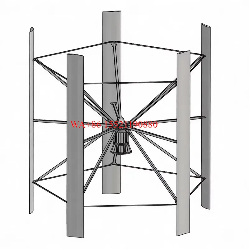 Vertical Axis Wind Turbine 3000W - WMWMNU 3KW Generator Turbin Angin Sumbu