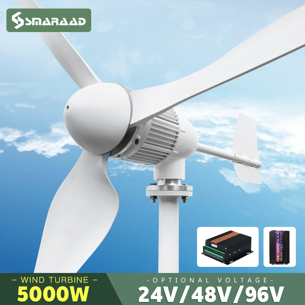 Wind Turbine 48V 5Kw Off Grid - Turbin Angin Sumbu Horizontal 2KW 5KW