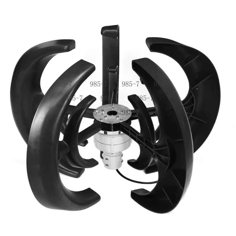 Wind Turbine 1000W 24V - Generator Turbin Angin Sumbu Vertikal VAWT