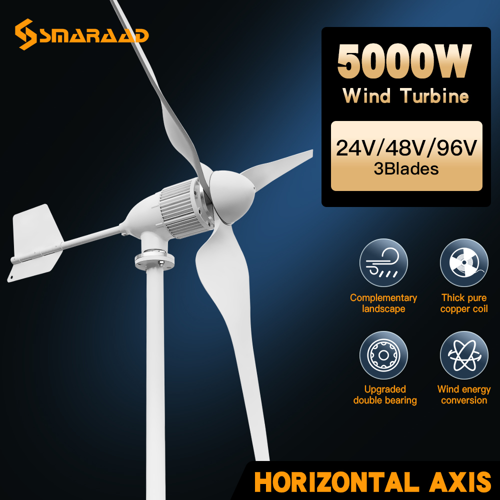 Wind Turbine 5000W 48V - Gudang Polandia memberikan Set Generator turbin