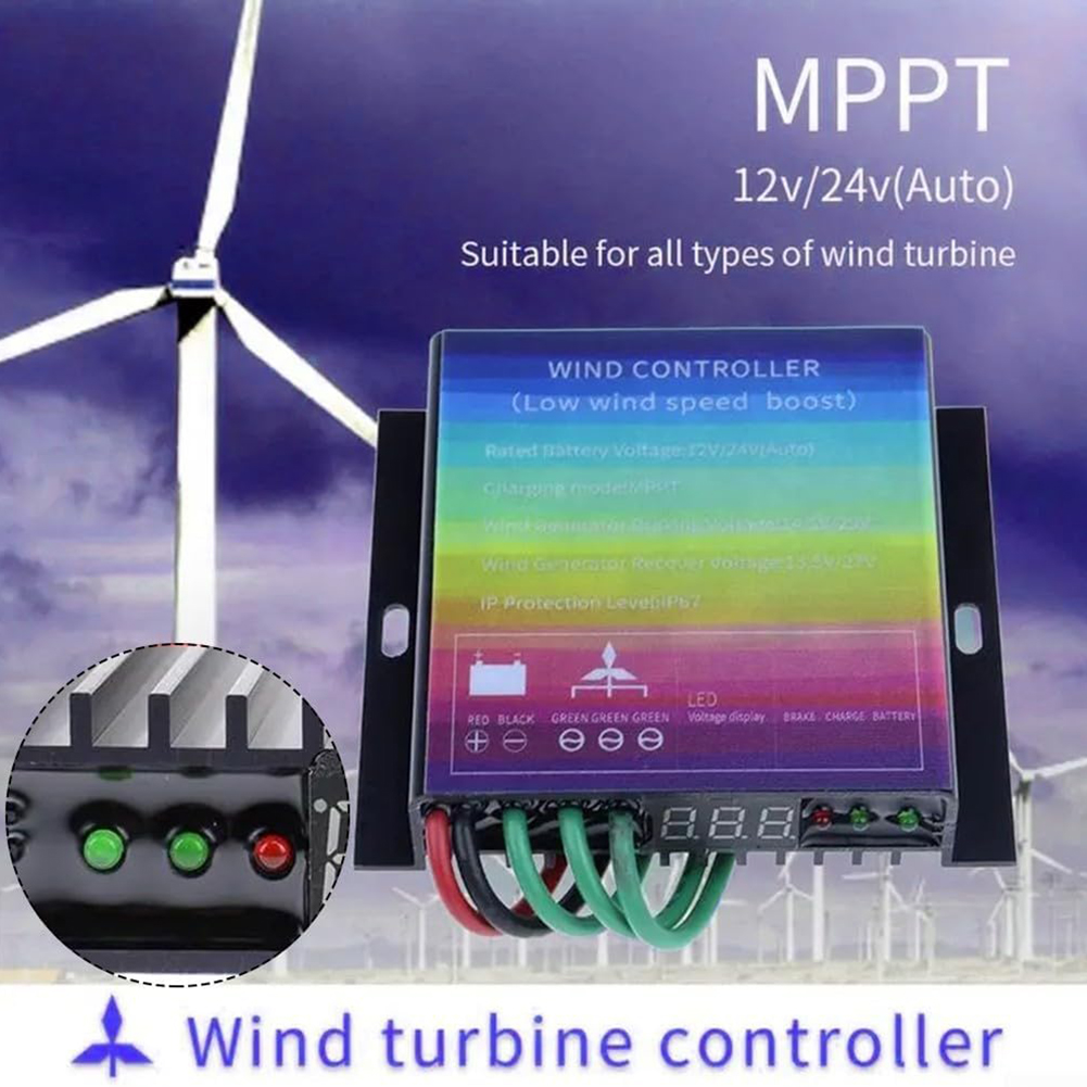 Wind Turbine Charge Controller Mppt 12V 24V - Pengontrol Generator Turbin Angin MPPT 500W/800W