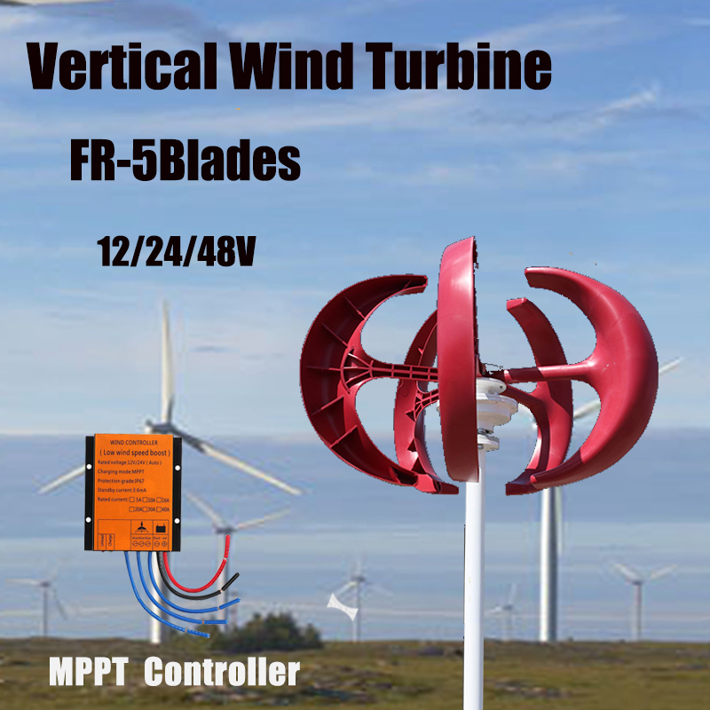 Wind Turbine Generator Kit 2000W - Generator Turbin Angin Sumbu Vertikal 2000W