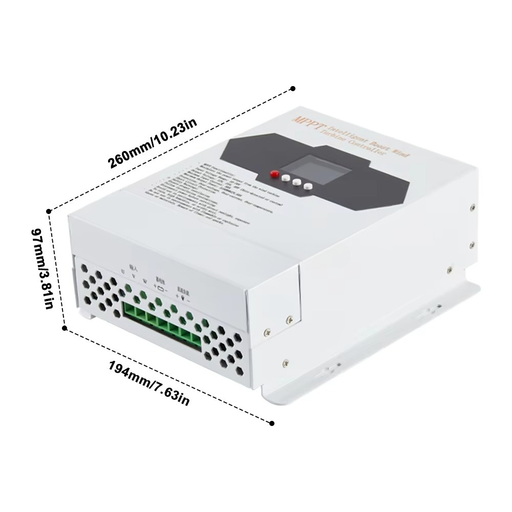 Wind Turbine Charge Controller Mppt 12V 24V - Pengontrol Pengisian Panel Surya Hybrid Boost
