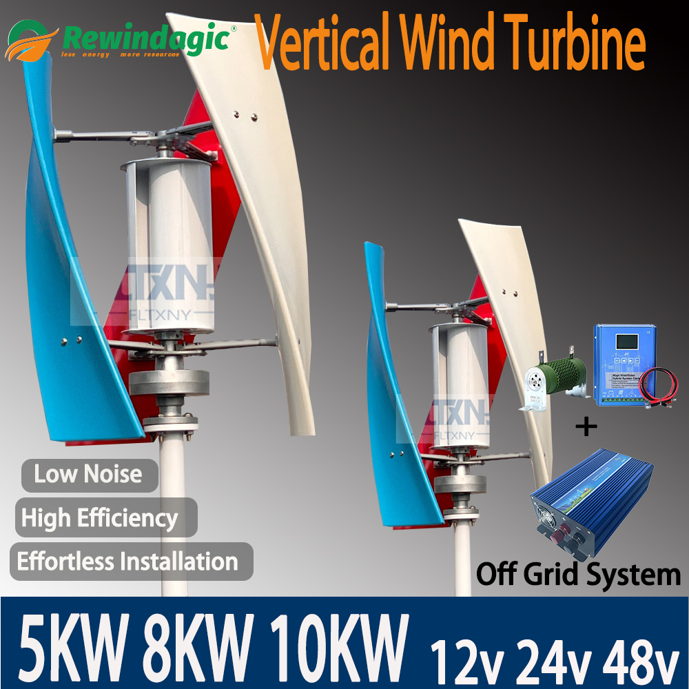 Generator Turbin Angin Vertika - Wind Turbine 48V 5Kw Off Grid ulasan dan harga
