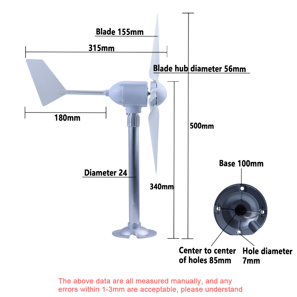 Generator Turbin Angin Mikro 5 - Wind Generator Permanent Magnet 3 Phase ulasan dan harga