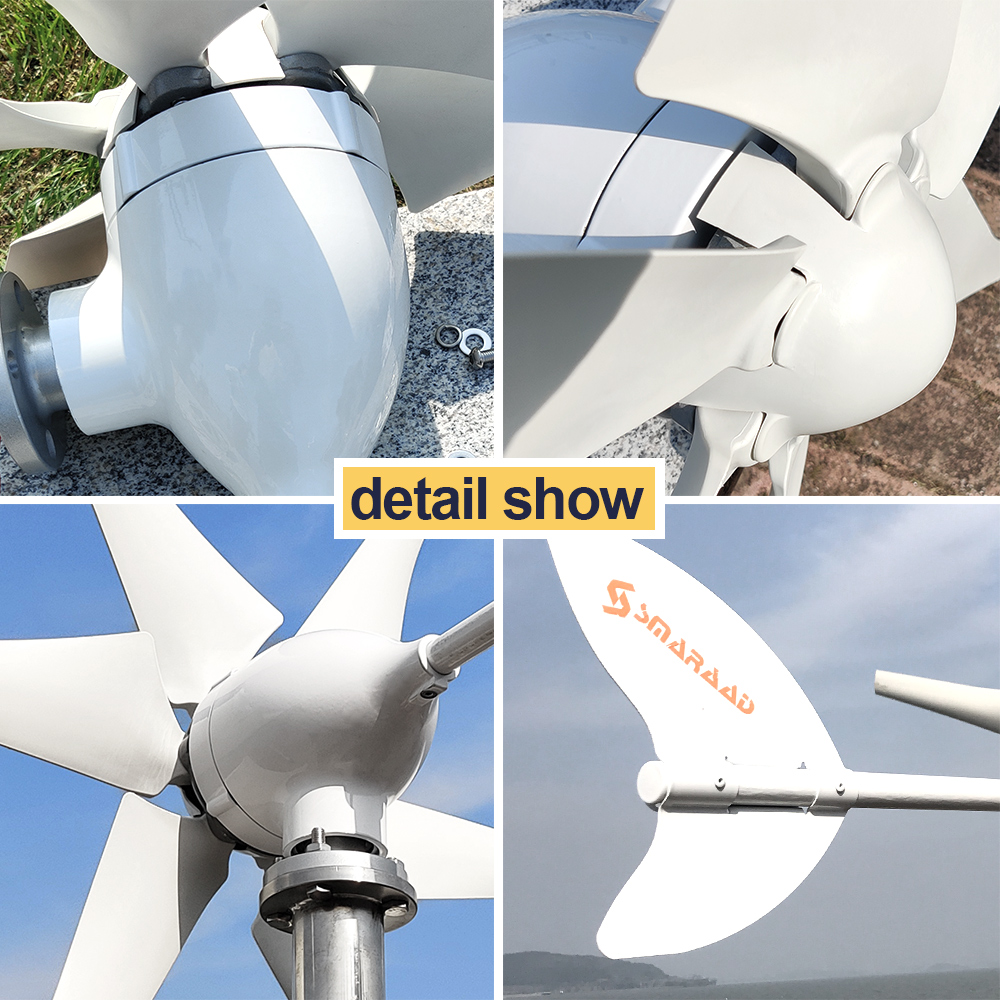 Turbin Angin Sumbu Horizontal  - Wind Turbine 5000W 48V ulasan dan harga
