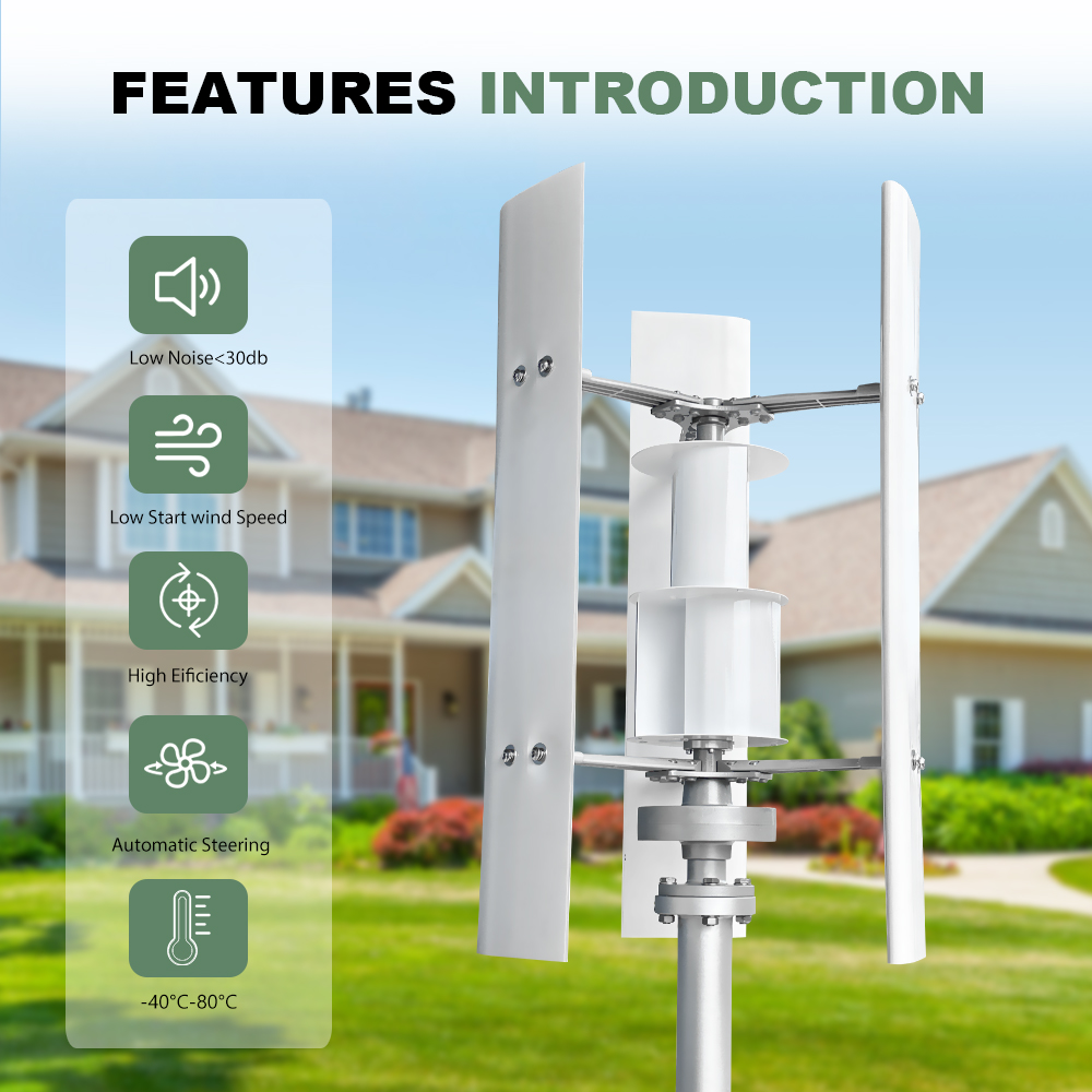 Turbin Angin Sumbu Vertikal 30 - Vertical Axis Wind Turbine 3000W ulasan dan harga