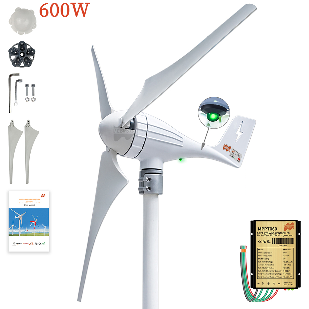 Generator turbin angin 3, 5 pi - Wind Turbine Charge Controller Mppt 12V 24V ulasan dan harga