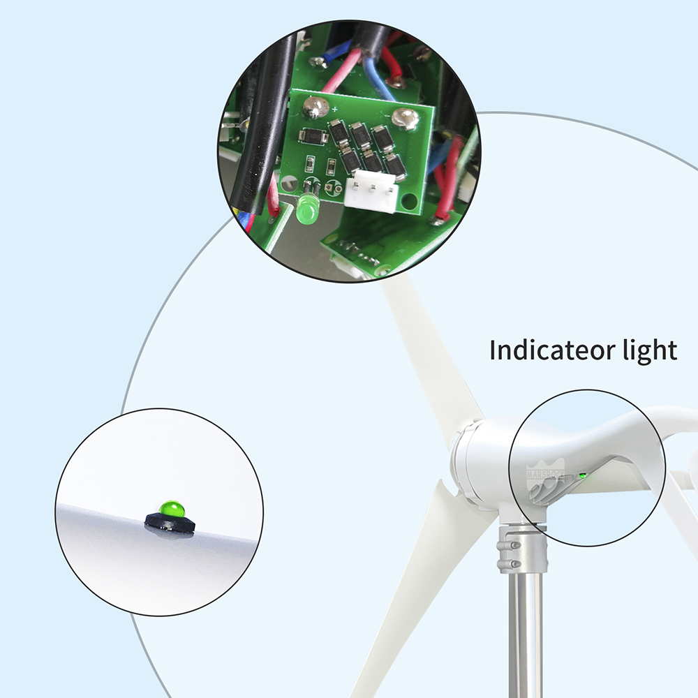 Generator turbin angin 3 atau  - Wind Turbine 400W 12V ulasan dan harga