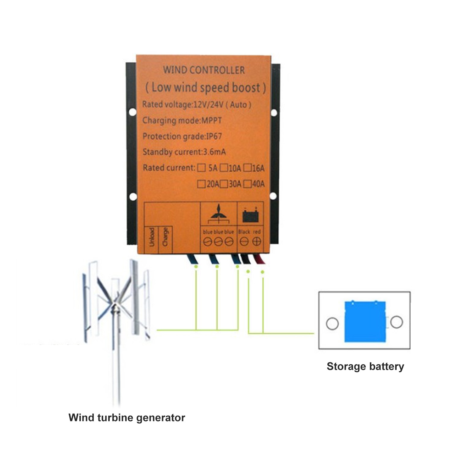 Pengontrol Turbin Angin 12V 24 - Wind Turbine 1000W 24V ulasan dan harga