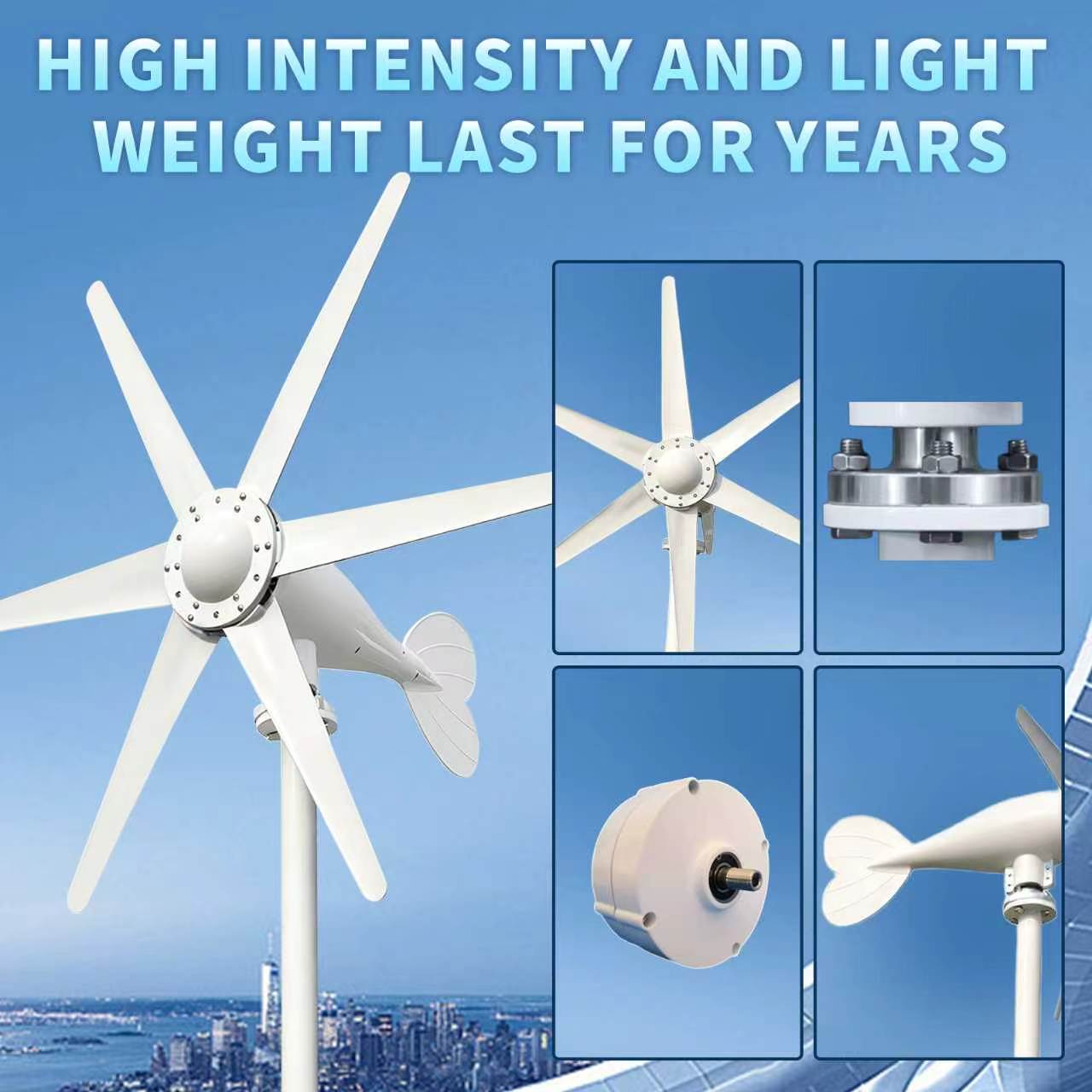Pengiriman Lokal AS EKPAOWE 20 - Wind Turbine Generator Kit 2000W ulasan dan harga