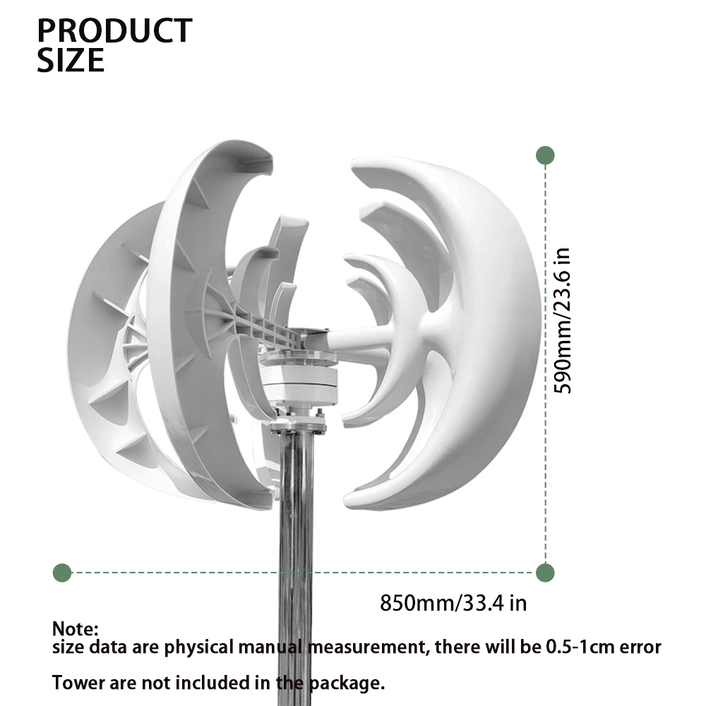 Generator turbin angin 3000W 1 - Vertical Axis Wind Turbine 3000W ulasan dan harga