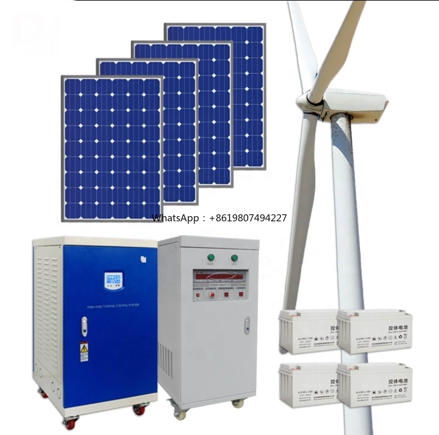 Sistem Turbin Angin Surya Hibr - Wind Turbine 48V 5Kw Off Grid ulasan dan harga