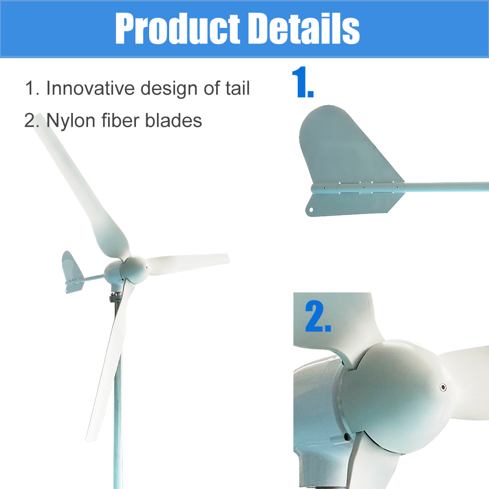 Generator turbin angin daya ti - Wind Turbine 5000W 48V ulasan dan harga