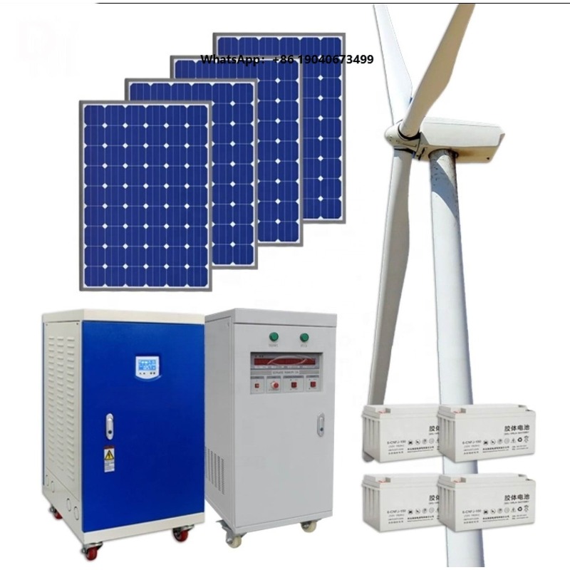 Sistem Turbin Angin Surya Hibr - Wind Turbine 48V 5Kw Off Grid ulasan dan harga