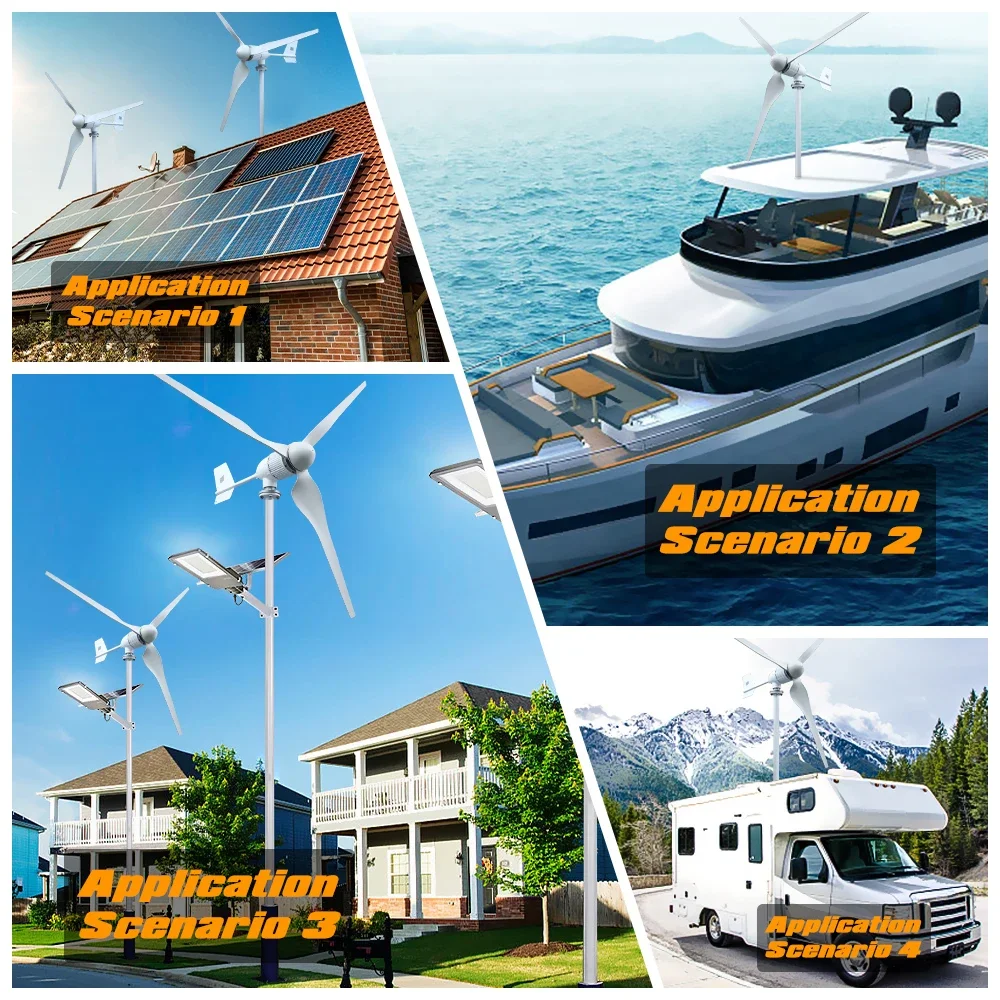 Turbin Angin Sumbu Horizontal  - Wind Turbine 48V 5Kw Off Grid ulasan dan harga