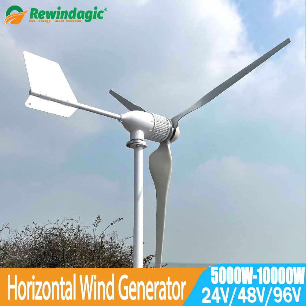 Generator Turbin Angin Pabrik  - Wind Turbine 5000W 48V ulasan dan harga