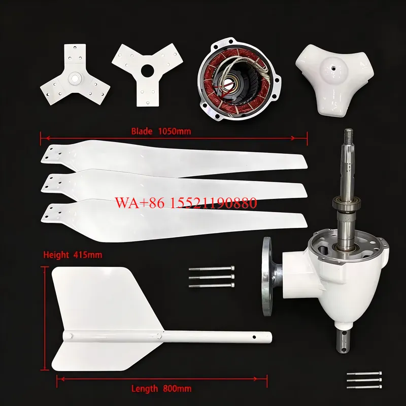 Kit Turbin Angin Horizontal 3  - Wind Turbine Generator Kit 2000W ulasan dan harga