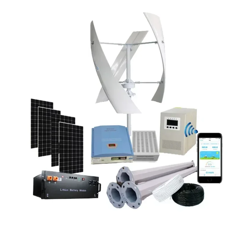 Turbin Angin Sumbu Vertikal 60 - Vertical Axis Wind Turbine 3000W ulasan dan harga