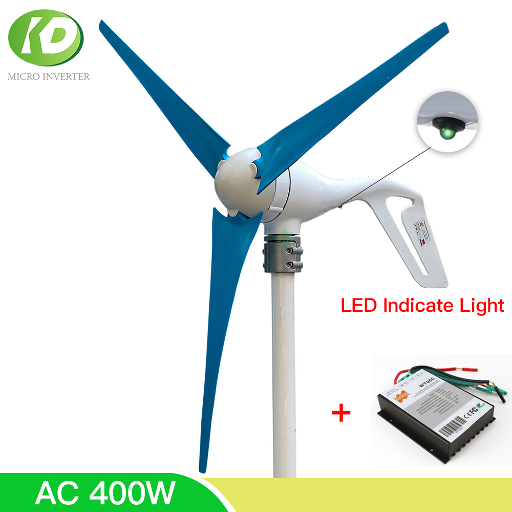 Kualitas Tinggi AC 12V 24V 400 - Wind Turbine 400W 12V ulasan dan harga