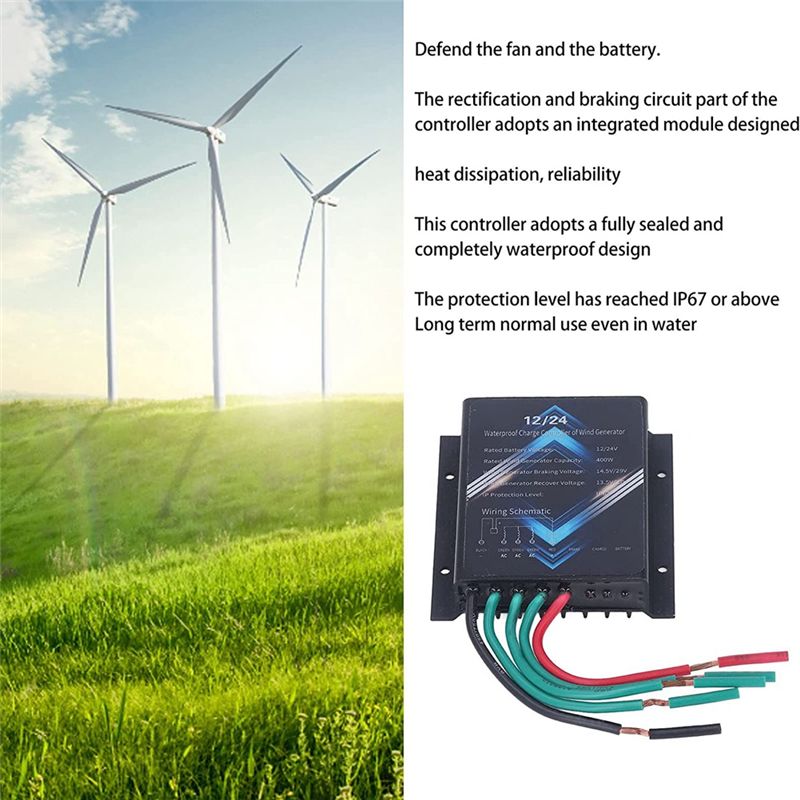 A55F-400W 12V 24V Pengontrol G - Wind Turbine 400W 12V ulasan dan harga